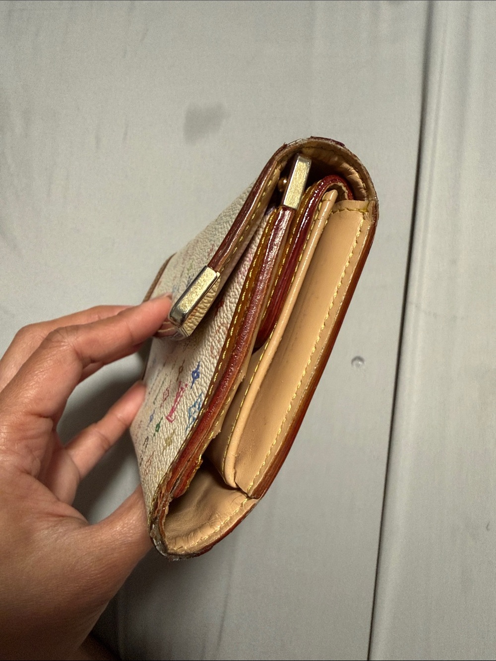 Louis Vuitton Murakami wallet in chain - Picture 4 of 4